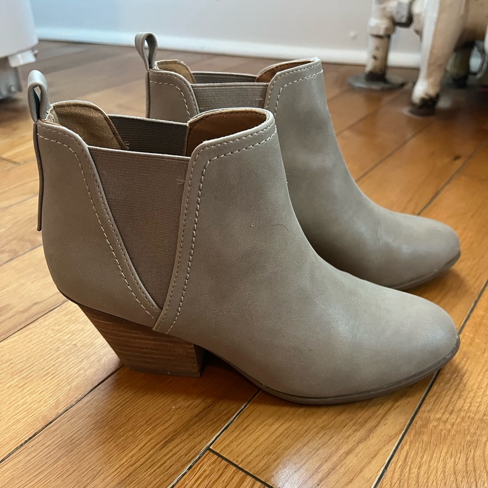 Stone Heeled Booties